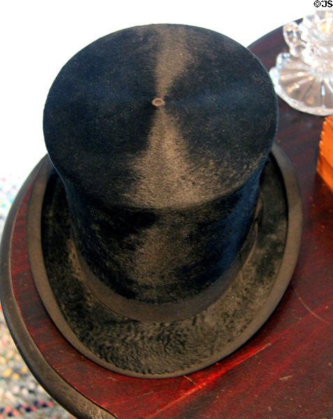 Beaver top hat purchased at St. Louis World's Fair (1904) at Pardee Home Museum. Oakland, CA.