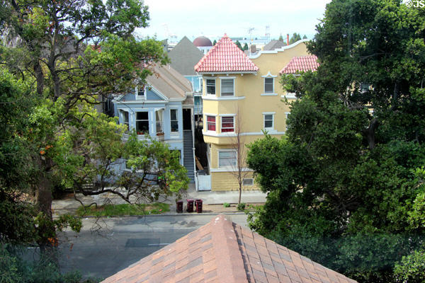 View from cupola of Pardee Home Museum. Oakland, CA.