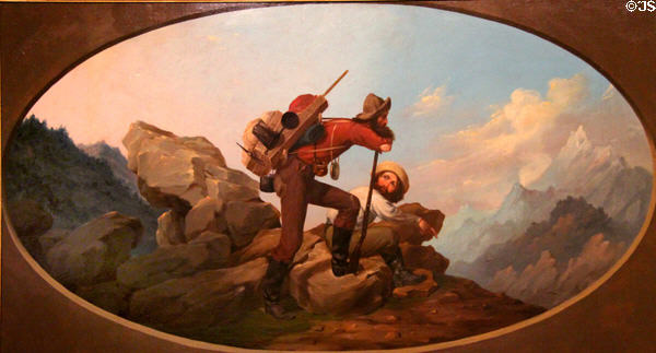 Mountain Jack & a Wandering Miner (c1850) by E. Hall Martin at Oakland Museum of California. Oakland, CA.