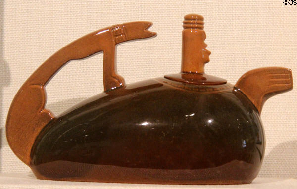 Earthenware teapot (1941) by Sargent Johnson at Oakland Museum of California. Oakland, CA.