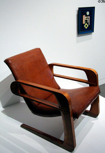 Airline chair (1934-5) by Kem Weber at Oakland Museum of California. Oakland, CA.