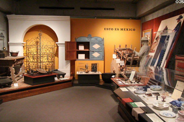 Artifacts from state of Mexico at Oakland Museum of California. Oakland, CA.