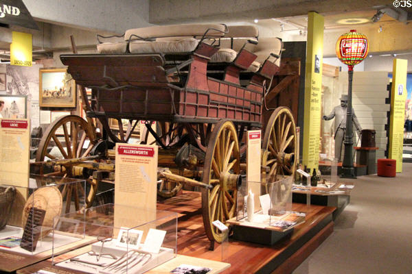 Mud wagon (c1900) at Oakland Museum of California. Oakland, CA.
