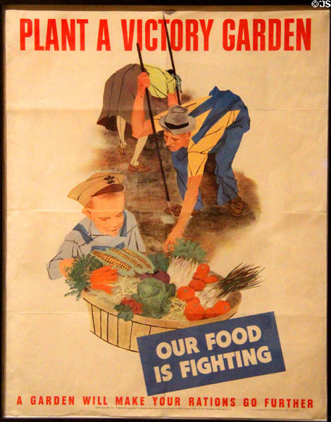 Plant a Victory Garden poster (1942) at Oakland Museum of California. Oakland, CA.