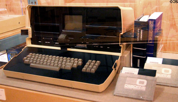 Osborne I portable computer (1981) (25 lbs) at Oakland Museum of California. Oakland, CA.