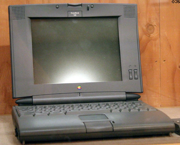 Apple Powerbook 540C laptop computer (1994) at Oakland Museum of California. Oakland, CA.