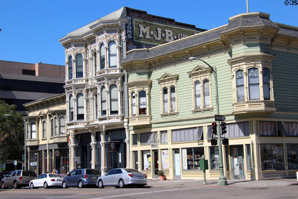 Dunn's (721 Washington St.) & Bowman B. Brown's Building (Washington at 8th St.) buildings. Oakland, CA.