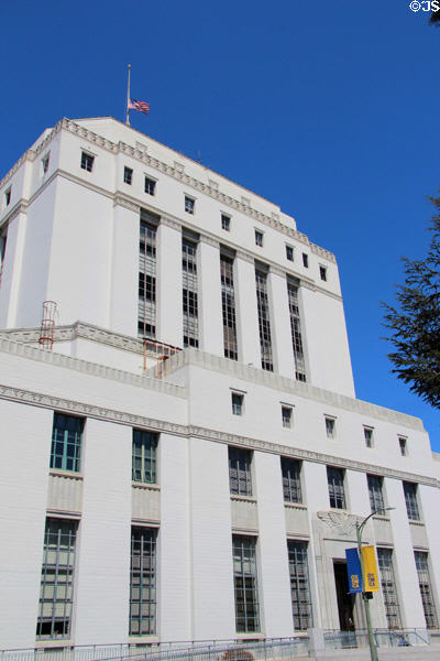 Facade of Alameda County Courthouse (1935). Oakland, CA.