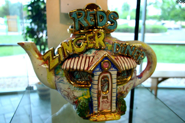 Red's Zinger Diner teapot at Celestial Seasonings Factory. Boulder, CO.