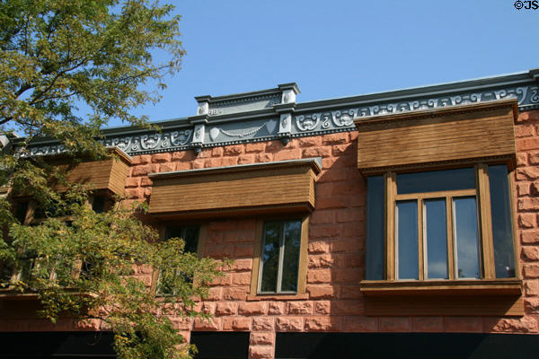 Remodeled building (1889) on Pearl Street Mall. Boulder, CO.