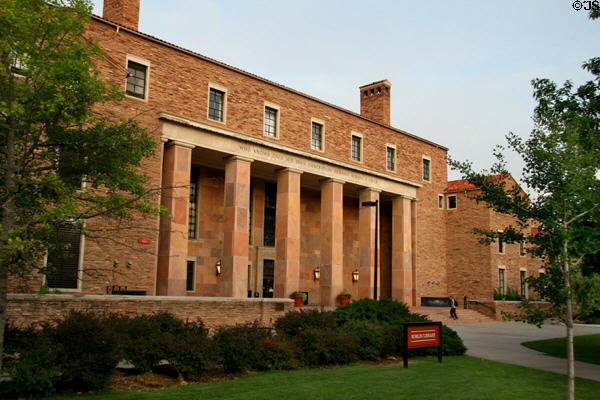 Norlin Library (1939) of University of Colorado. Boulder, CO.