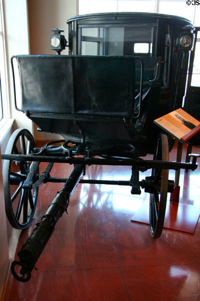 Williamsburg Brougham (1841) copied in USA from closed style made popular in England at El Pomar Carriage Museum. Colorado Springs, CO.
