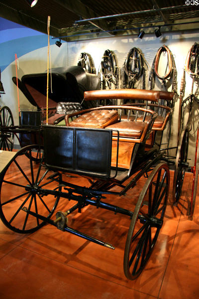 Surrey (1897) by Brewster & Co., popular with families & used with one or two horses at El Pomar Carriage Museum. Colorado Springs, CO.