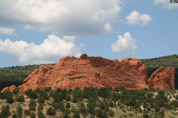 Rock formation in Garden of the Gods. Manitou Springs, CO.