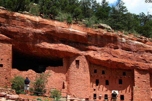 Manitou Cliff Dwellings, a tourist attraction moved from near Mesa Verde over 100 years ago. Manitou Springs, CO.