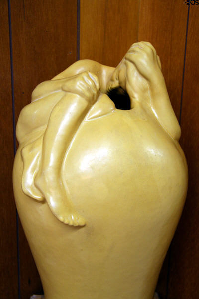 Despondency ceramic vase by Van Briggle Pottery. Colorado Springs, CO.