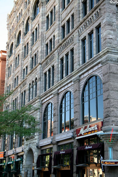 Kittredge Building (1891) (7 floors) (511 16th St.). Denver, CO. Style: Romanesque Revival. Architect: A. Morris Stuckert. On National Register.