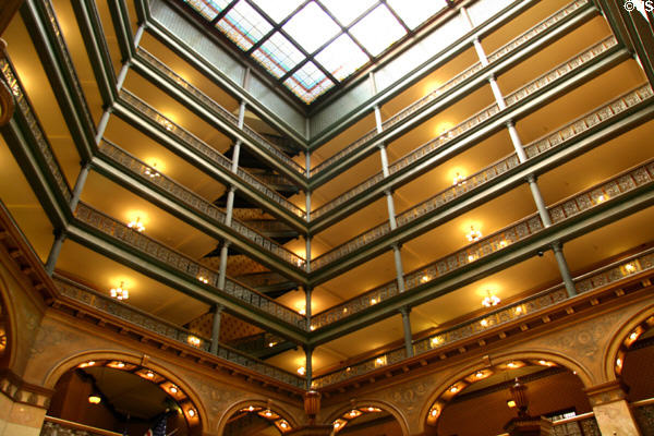 Atrium of Brown Palace Hotel. Denver, CO.