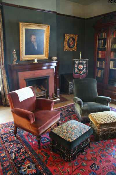 Living room of Byers-Evans House restored to the 1912-1924. Denver, CO.