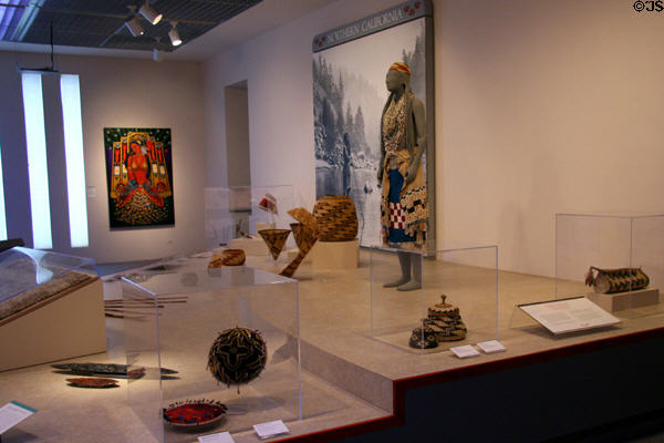 Display of part of vast Native American art collection at Denver Art Museum. Denver, CO.