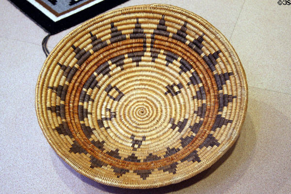 Navajo basket (c1940) at Denver Art Museum. Denver, CO.