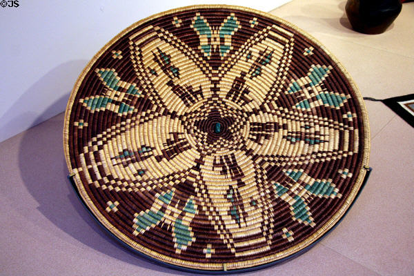Navajo art basket (c1998) by Sally Black at Denver Art Museum. Denver, CO.