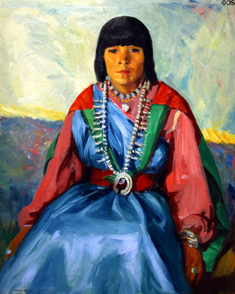 Tom Po Qui (1916-22) painting by Robert Henri at Denver Art Museum. Denver, CO.