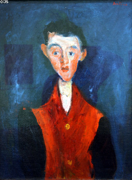 Valet (1927-8) painting by Chaim Soutine at Denver Art Museum. Denver, CO.
