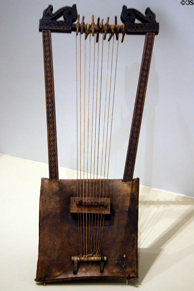 Harp (early 1900s) from Ethiopia at Denver Art Museum. Denver, CO.
