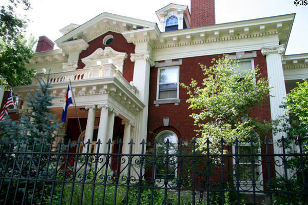 Governor's Residence (former Cheesman-Boettcher Mansion) (400 8th Ave.). Denver, CO. Style: Colonial Revival. On National Register.