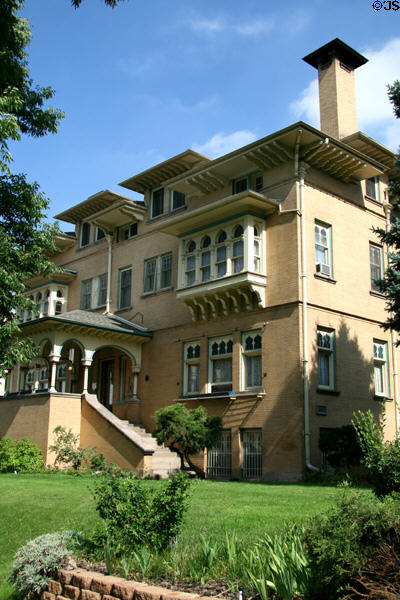 Sayre House (1892) (801 Logan St.) in Quality Hill. Denver, CO. Style: Moorish. Architect: Franklin Kidder.