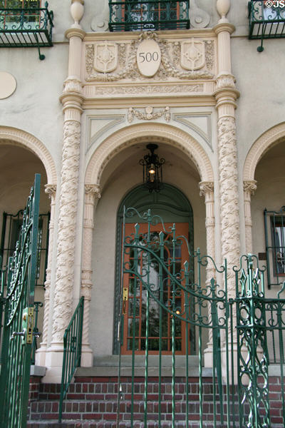 Portal details of Malo Mansion. Denver, CO.