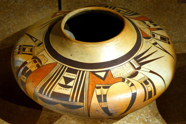 Hopi polychrome ceramic jar (c1915) at Colorado History Museum. Denver, CO.