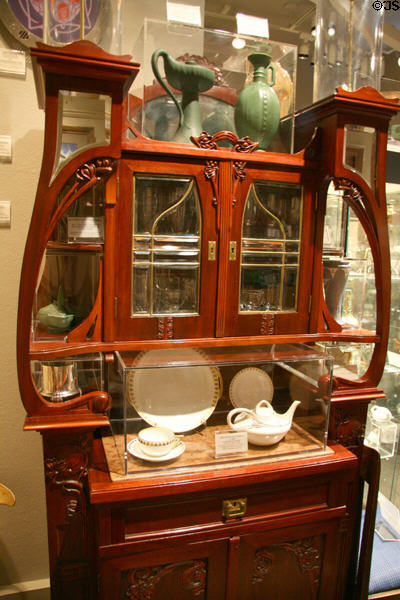 Art Nouveau Cabinet (c1900) by Endre Thek of Austria at Kirkland Museum. Denver, CO.