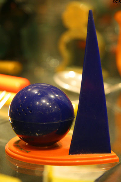 Perisphere & Trylon plastic model from 1939 World's Fair at Kirkland Museum. Denver, CO.