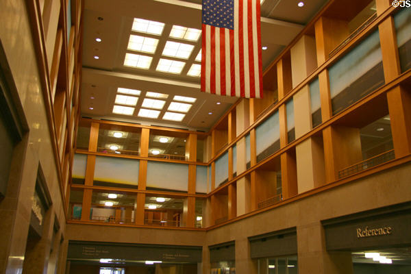 Atrium of Denver Public Library. Denver, CO.
