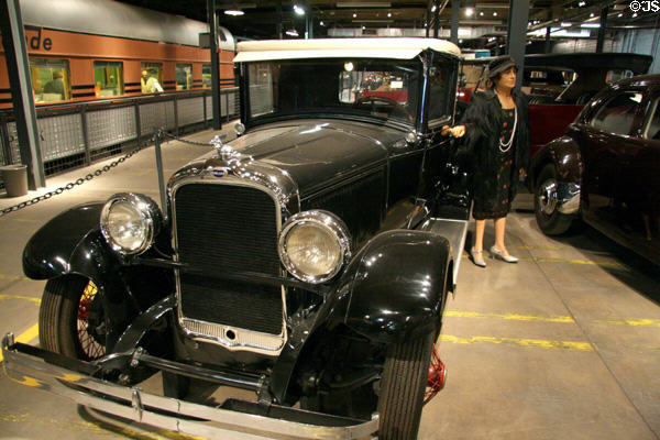 Oakland Coupe (1928) by Oakland Co which later became Pontiac at Forney Museum. Denver, CO.