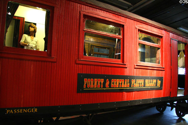Rail combo car (1909) built in Sweden at Forney Museum. Denver, CO.