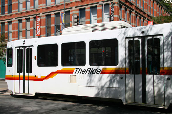 TheRide streetcar. Denver, CO.