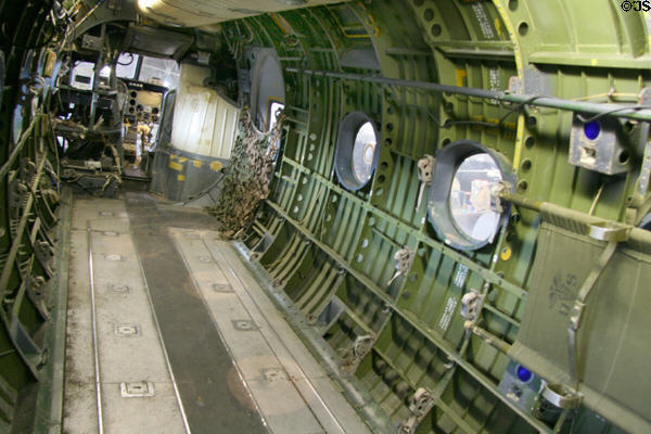 Interior of Piasecki H-21B Workhorse helicopter (1949-55) at Wings Over the Rockies Museum. Denver, CO.