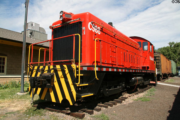 Coors Brewing SW-8 diesel switch engine (1957) by EMD at Colorado Railroad Museum. CO.