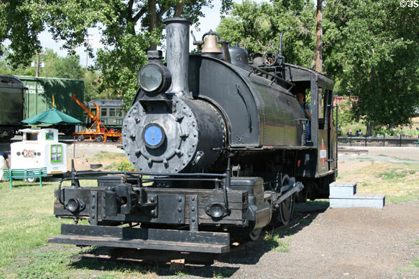 Saddleback 0-4-0 steam locomotive #1 (1920) built at Colorado Railroad Museum. CO.