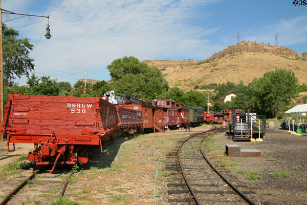 Rail collection at Colorado Railroad Museum. CO.