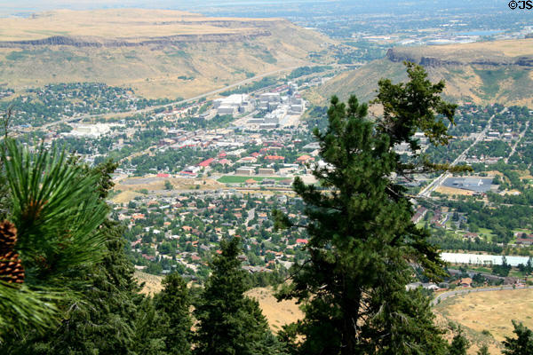 Town of Golden & surrounding landscape from Lookout Mountain. CO.