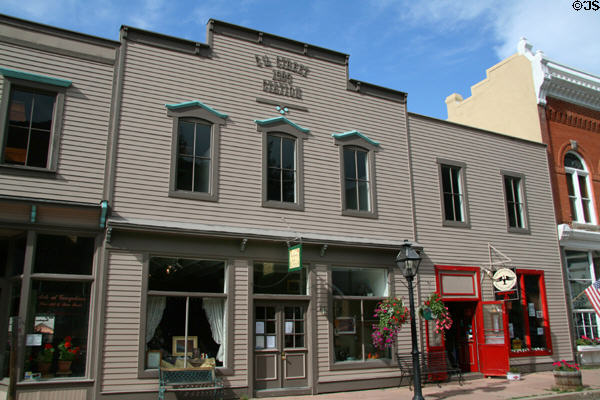 6th Street Station building (1989) in antique style (on 6th St.). Georgetown, CO.