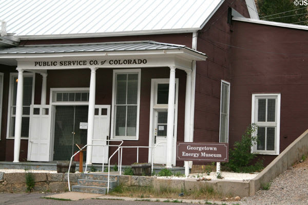 Public Service Co. of Colorado building with Georgetown Energy Museum (600 6th St.). Georgetown, CO.