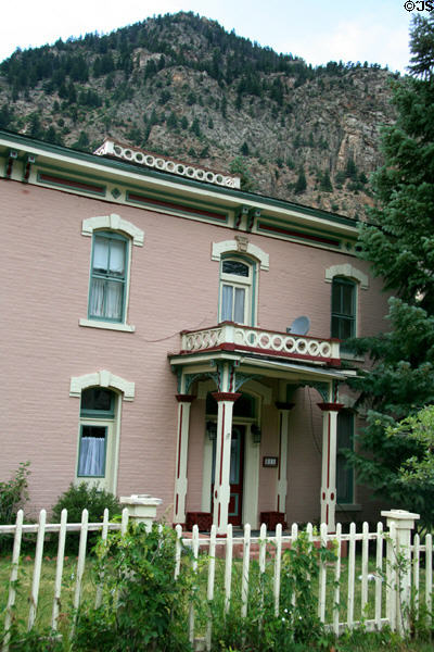 Painted Italianate house at 311 Argentine St. Georgetown, CO.