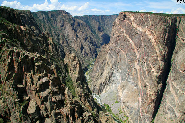 Painted Wall at Black Canyon of Gunnison National Park. CO.