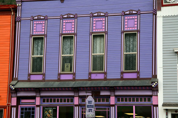 St Julien Restaurant building (1884) purple (1237 Greene St.). Silverton, CO.