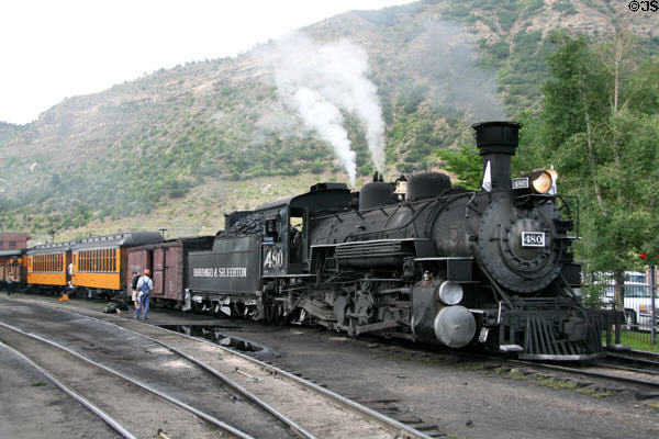 Durango & Silverton Railroad steam locomotive 480. Durango, CO.